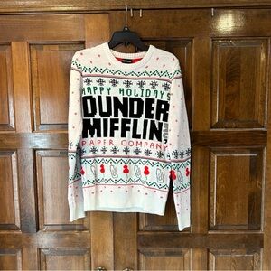 The Office Dunder Mifflin Paper Company Ugly Christmas Sweater Size Small